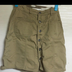 スカート　フロントボタン　ミニ