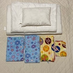 お昼寝布団　3点セット、カバー付き