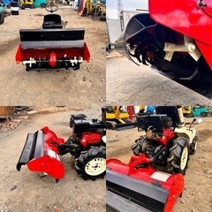 (商談中)HONDAホンダ ラッキーくるり FJ900 小型トラクター 9馬力 ガソリン 耕運機 管理機　再塗装　 整備済の画像