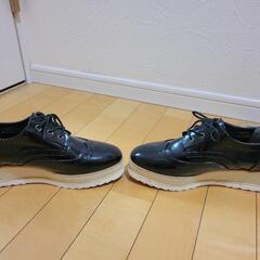 厚底　オックスフォードシューズの画像