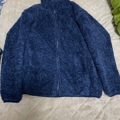 ユニクロ　ファーリーフリースフルジップジャケット　ネイビー