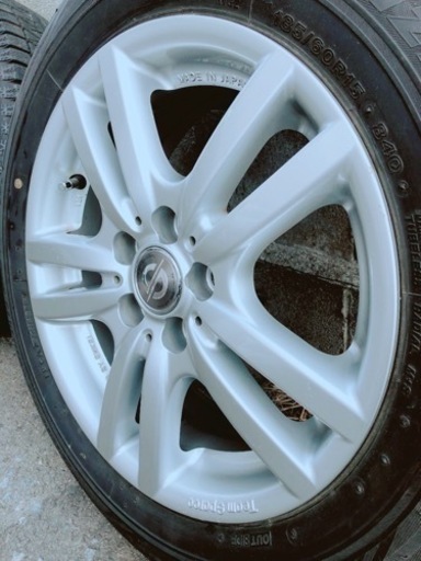 チームスパルコ(Team Sparco) MFD BY ENKEI TS06 アルミホイール 4本セット 15×6J +40 5穴 185/60R15 ブリジストン ブリザックREVO-GZ スタッドレスタイヤ