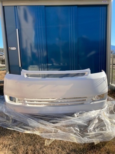 未使用保管品！カローラルミオンBLICK impactフロントバンパー&ダブルフォグランプセット未塗装