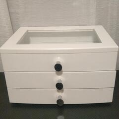 【売約済】木製ホワイト　ジュエリーケース