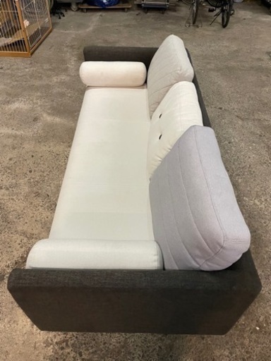 値下げ】Francfranc 3人掛けソファー スムーク ソファ 3S ブラック