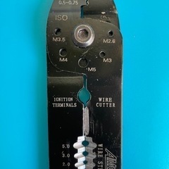 電工ペンチ エーモン 0.5sq〜 ギボシ端子加工の画像
