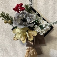 羽根つき　羽子板　お正月飾り　正絹丸帯リメイクの画像