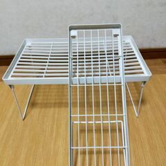 折りたたみ収納ラック　お皿などの収納に