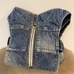 キューズベリー　デニム　抱っこ紐　旧型の画像
