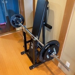 バーベルセット❗️腹筋ローラーサービス❗️