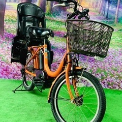 ❷ 4660子供乗せ電動自転車ヤマハ新品20インチ良好バッテリーの画像