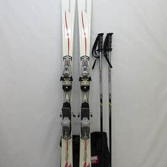 ss4482　ノルディカ　カービングスキー　3点セット　152cm　ホワイト　NORDICA　Olympia　白　板　ビンディング　ストック　スキーセット