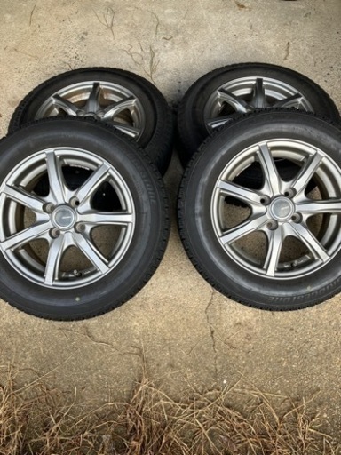 スタッドレス・アルミセット　バリ山　175/65R14 ヴィッツ　フィット　マーチ　デミオ　コルト　コンパクト全般