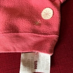 【未使用品】赤ちゃん暖か帽子　ROOTS フリースキャップの画像