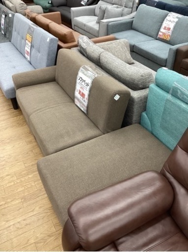 KL-82【新入荷　リサイクル品】ソファベッド　ブラウン