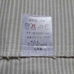 《お取り引き中》カーテン　2枚あります　薄いグレーのストライプの画像