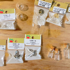 【お値下げしました】ガラスドームパーツ詰め合わせの画像