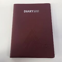2023年 手帳 ダイアリー えんじ色