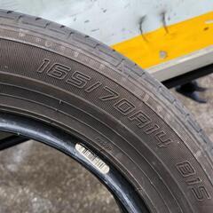 ■kj47■165/70R14  2020年製 ダンロップ 日本製 タイヤ 2本セット の画像