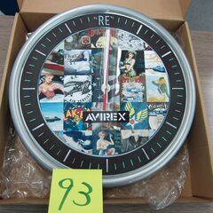 №93 掛け時計　（AVIREX）　新品の画像