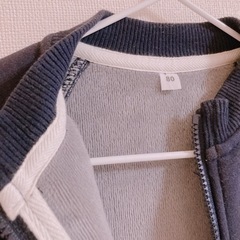 無印良品　裏起毛ブルゾン　80cmの画像