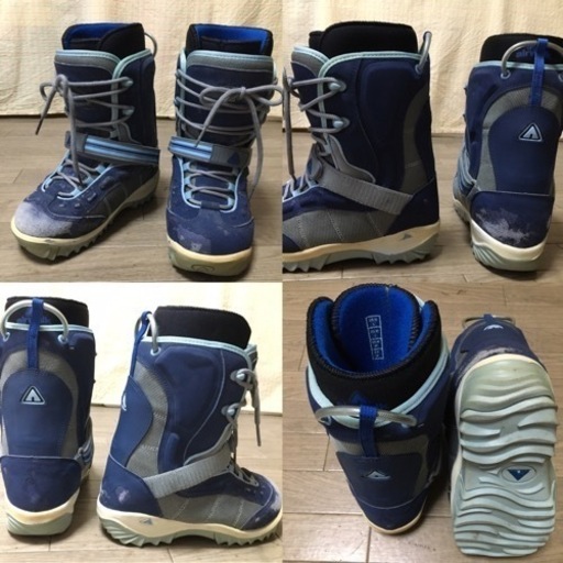 KIDSスノーボード3点セット Equal SNOW BOARDS 119㎝　SALOMONビンディング　AIR WALKブーツUSM