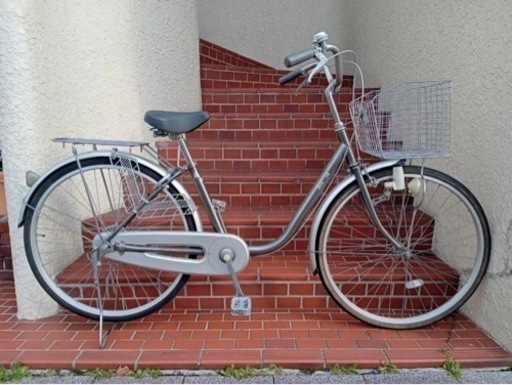 【26インチ自転車】変速なし　鍵新品❗️スペアキーあり　低床フレーム使用　若林自転車　浜大津　SALE中❗️