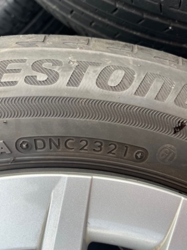 ［残り溝多］トヨタヤリス純正ホイール15インチ　185/60R15 2021年BSエコピア4本セット