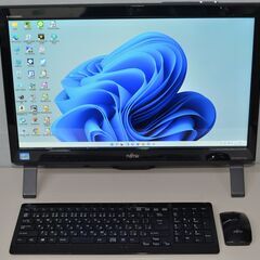 中古良品 一体型パソコ Windows11+office 富士通 FH56/SD core i7