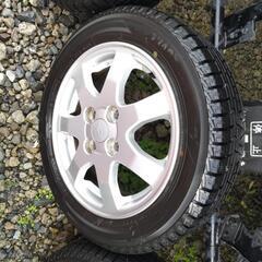 155/65R14 ダイハツ　純正　ホイール　14インチ　スタッドレス　タイヤ ダイハツ純正アルミホイール 155/65/R14 ブリザックスタッドレス