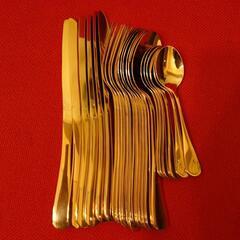 新品未使用　カラトリーセット30本　ゴールド