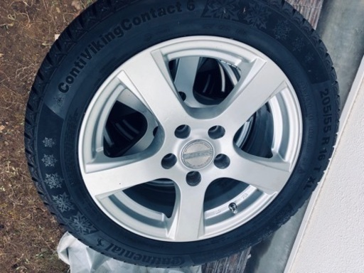 冬タイヤ 205/55R16 セレナ等用アルミ付きスタッドレス 4本組