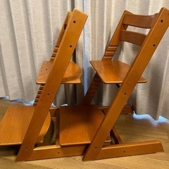 STOKKE 2脚セット プレゼント付 ベビーチェア ストッケ トリップトラップ の画像