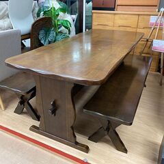 karimoku カリモク 木製ダイニングテーブル ベンチセット...
