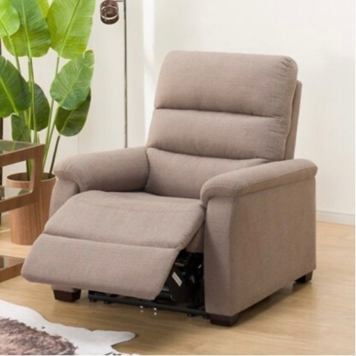 ニトリ 1人用電動布張りリクライニングソファ