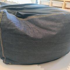 (予約済)無印良品　体にフィットするソファー　デニム生地の画像