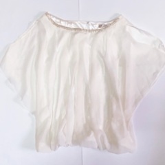 シフォン素材 デザインカットソー