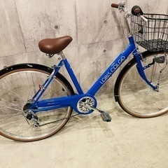 ★未使用　シティサイクル自転車ロリスシティ27インチ  ママチャリ　ブルーの画像