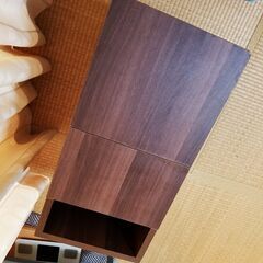 サイドテーブル　北欧　収納　ブラウン　ナイトテーブル サイドチェストベッドサイドテーブル ソファテーブル ベッドサイドチェスト ソファーテーブル コンパクト 収納 ウォールナット調の画像