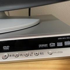 テレビ、DVD、棚のセットですの画像