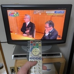 テレビ、DVD、棚のセットです