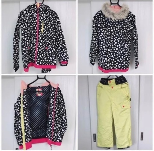スノボウェア上下セット　小物のおまけつき