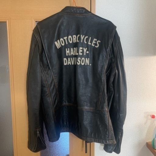 希少　ヴィンテージ　ハーレーダビッドソン Harley Davidson メンズ レザー ジャケット　Sleeve Stripe Sl