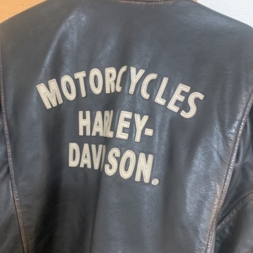 希少　ヴィンテージ　ハーレーダビッドソン Harley Davidson メンズ レザー ジャケット　Sleeve Stripe Sl