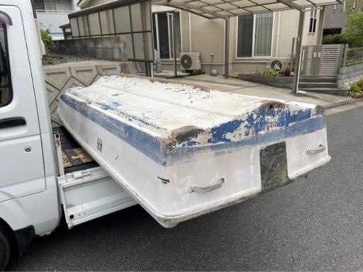 終了　船　船体　ボート２馬力　FRP