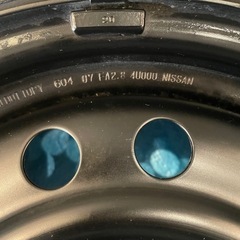 【美品】ダンロップタイヤ215/70 15R 98Hと日産純正ホイール4本セットの画像