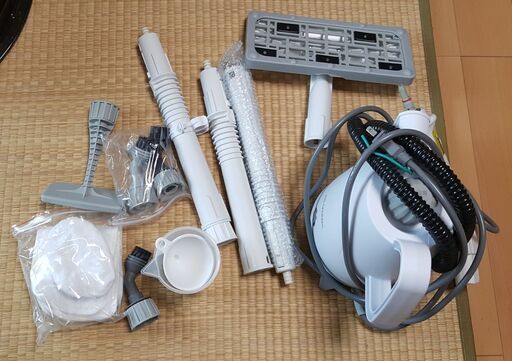 処分値下げ~~　アイリスオーヤマ スチームクリーナーハンディタイプ ホワイト/グレー STM-306　中古完動