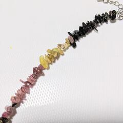 美品 天然トルマリン ネックレス 40cmの画像