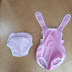 美品　東雲スイミング【80〜90cm　M】パンツセット　水着の画像