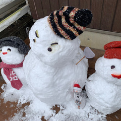 リアル雪ダルマ3点セット本日限り！